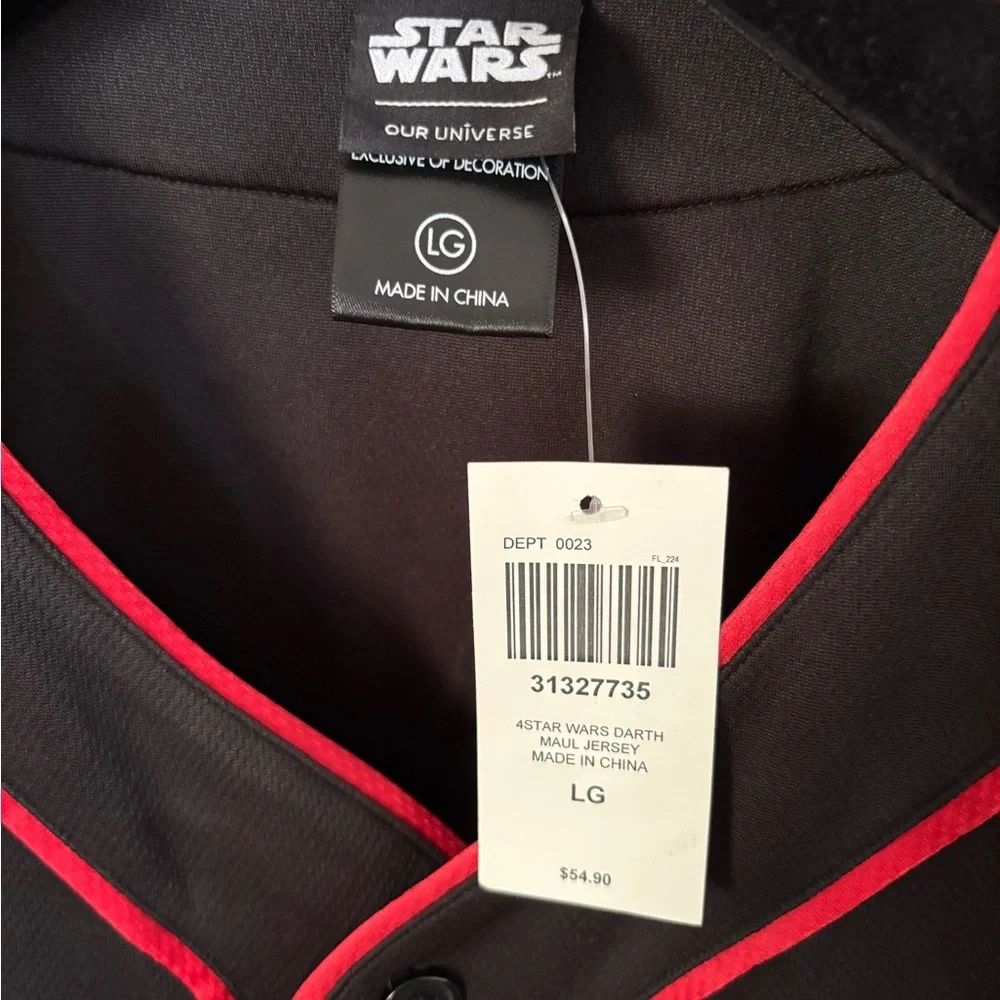 Star Wars Darth Maul Black and Red Jersey, Size L - Picture 5 of 5